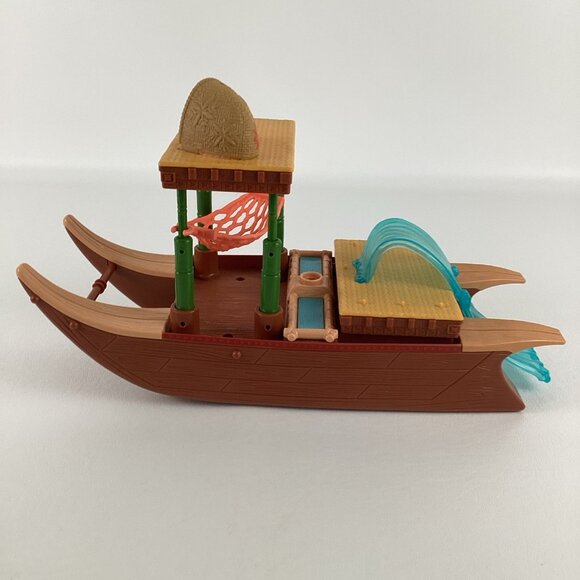 Disney Moana's Adventure Canoe Playset Mini Action Figures Maui Mattel 2024 Toy - Picture 8 of 10